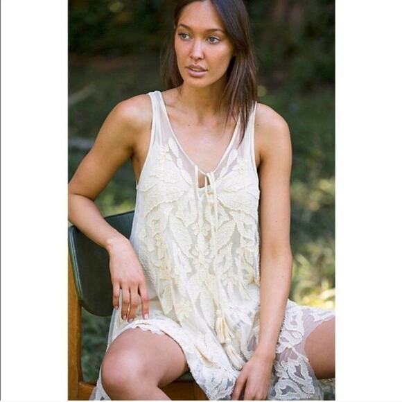Free People La Palma Trapeze Beaded Mini Dress - Picture 8 of 9